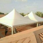 ألوان تركيب مظلات قماش بي في سي